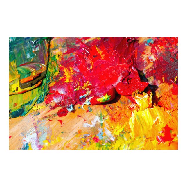 Abstract Of Artist Palette Photo Print (Front)