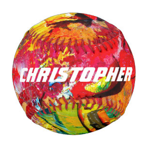 Abstract Of Cheerful Artist Palette Baseball