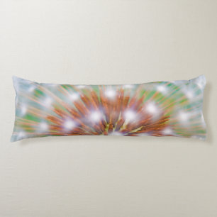 Abstract of dandelion seed head body pillow