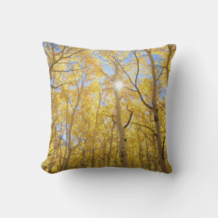 Abstract of Gilia Amidst Wildflowers   California Throw Pillow