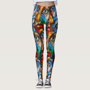 Abstract of girl's leggings