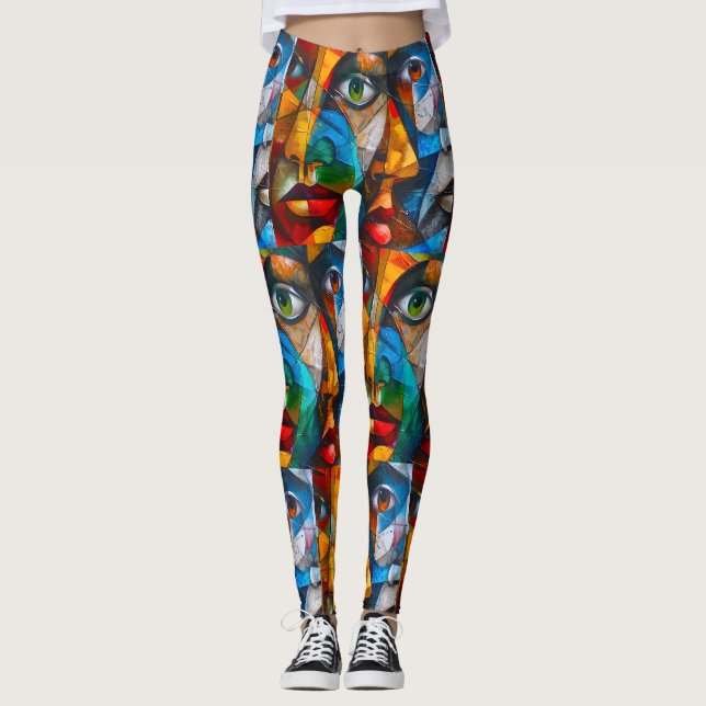 Abstract of girl's leggings (Front)