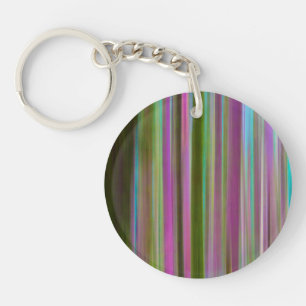 Abstract of Hoh Rain Forest at Dusk   Washington Keychain