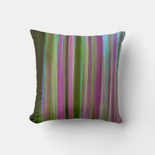 Abstract of Hoh Rain Forest at Dusk Washington Throw Pillow