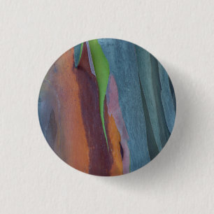 Abstract Of Rainbow Gum Tree 1 Inch Round Button