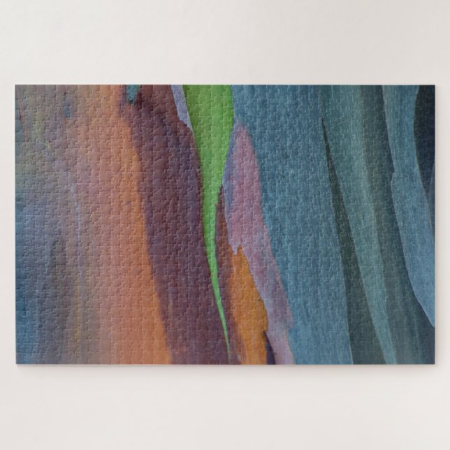 Abstract Of Rainbow Gum Tree Jigsaw Puzzle (Horizontal)