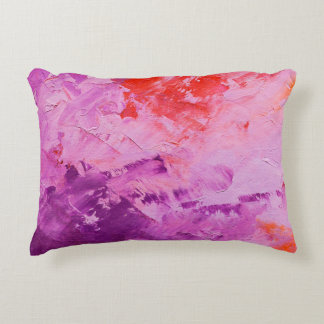 abstract oil paint texture on canvas, background accent pillow