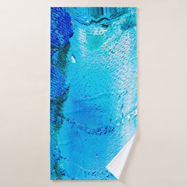 Abstract oil paint texture on canvas, background.  bath towel (Bath Towel)