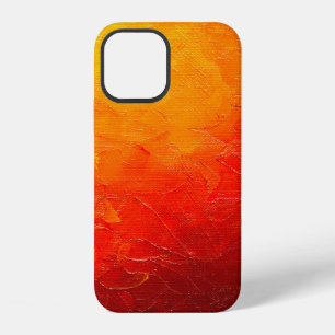 abstract oil paint texture on canvas, background iPhone 12 case