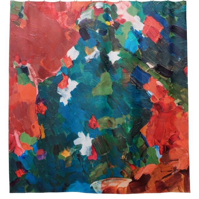 Abstract oil painting background on canvas texture (Front)