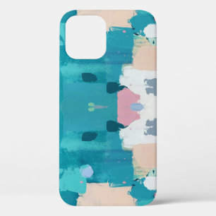 Abstract oil painting, colourful texture. iPhone 12 case
