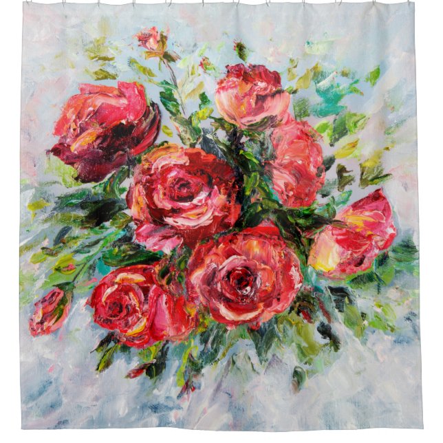  abstract oil painting of beautiful fresh bouquet  (Front)