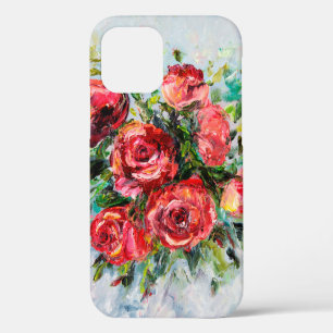 abstract oil painting of beautiful fresh bouquet iPhone 12 case