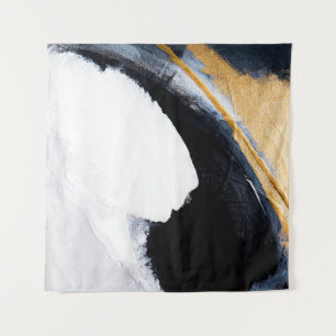 Abstract oil texture background. Abstract art gold Tapestry