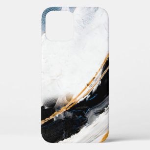 Abstract oil texture background. Paint on canvas. iPhone 12 Case