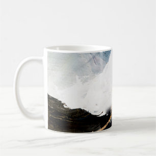 Abstract oil texture background. Paint on canvas. Coffee Mug