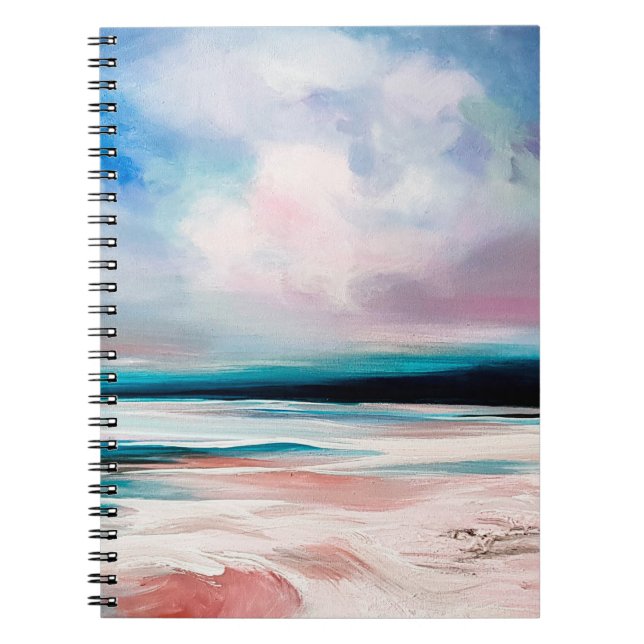Abstract oil texture background. Paint on canvas.  Notebook (Front)