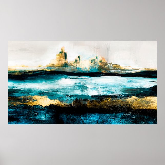 Abstract oil texture background. Paint on canvas.  Poster (Front)