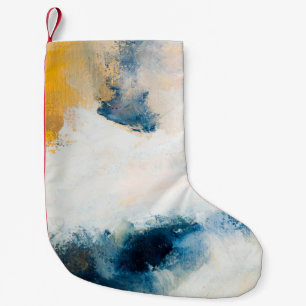 Abstract oil texture background. Paint on canvas. Small Christmas Stocking