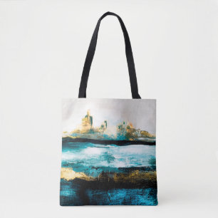Abstract oil texture background. Paint on canvas.  Tote Bag