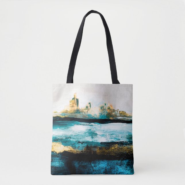Abstract oil texture background. Paint on canvas.  Tote Bag (Front)