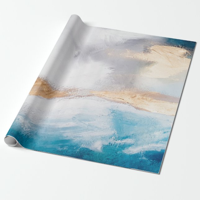 Abstract oil texture background. Paint on canvas.  Wrapping Paper (Unrolled)
