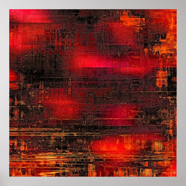 Abstract old background or faded grunge texture. W Poster (Front)