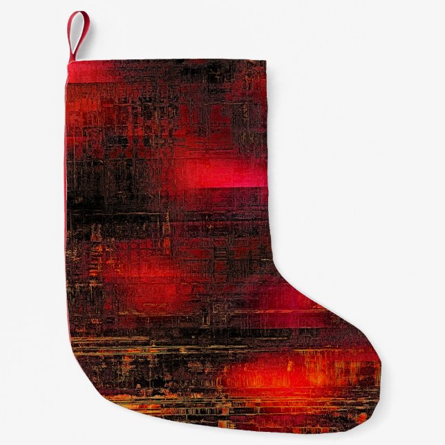 Abstract old background or faded grunge texture. W Small Christmas Stocking (Front)