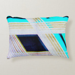 Abstract old grunge background with bright coloure accent pillow