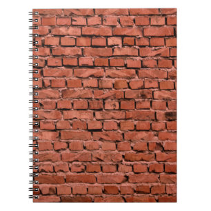 Abstract Old Vintage Cracked Bumpy Rough Brick Wal Notebook