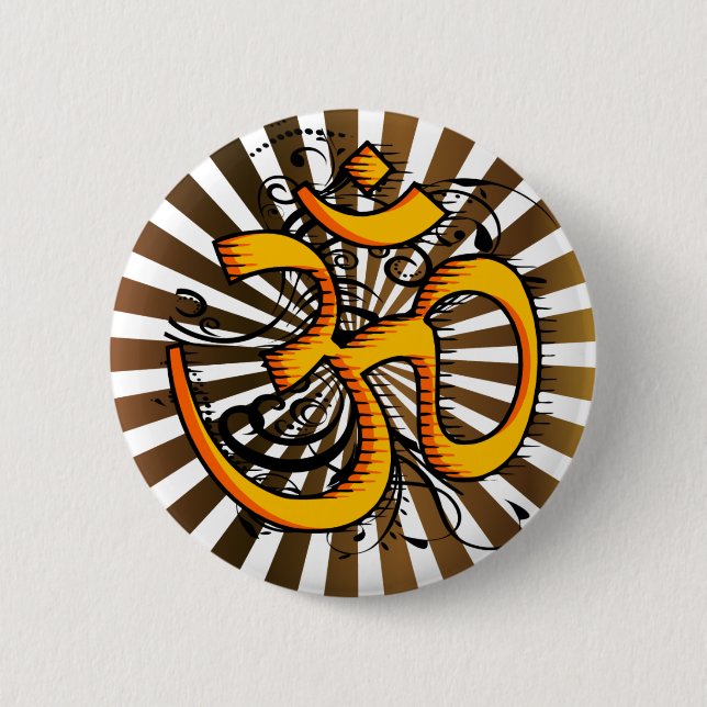 Abstract-om-3 2 Inch Round Button (Front)