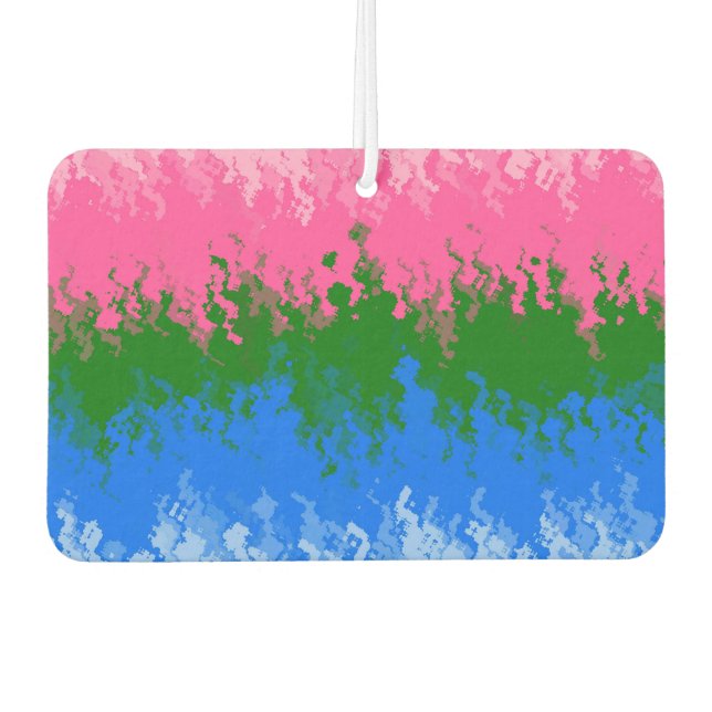 Abstract Omniromantic   Pride Flag    Air Freshener (Front)