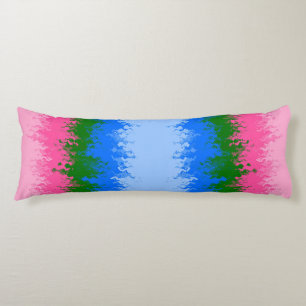 Abstract Omniromantic Pride Flag Body Pillow