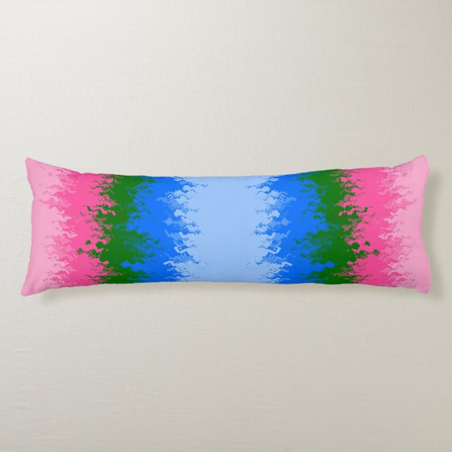 Abstract Omniromantic   Pride Flag   Body Pillow (Front)