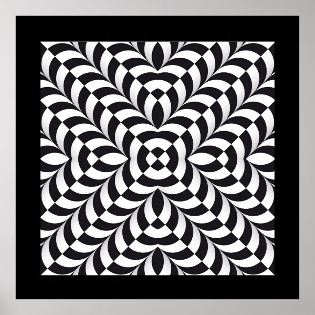 Abstract op art Poster (Front)