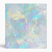 abstract opal faux glitter details binder (Front)