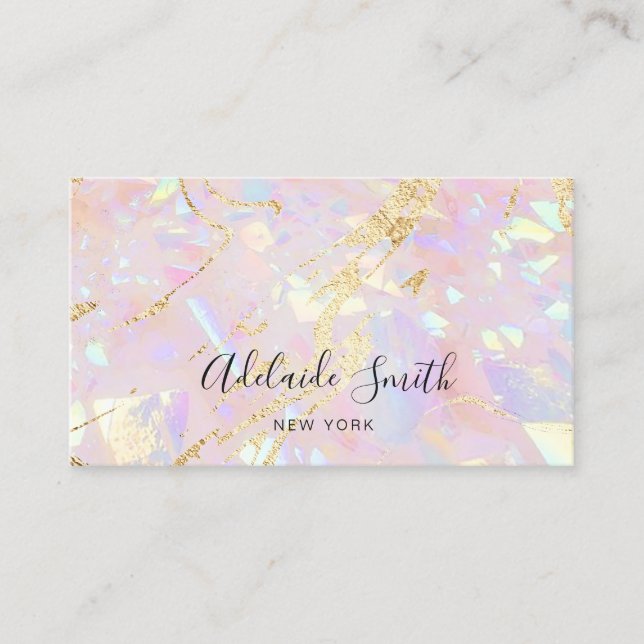abstract opal texture business card (Front)