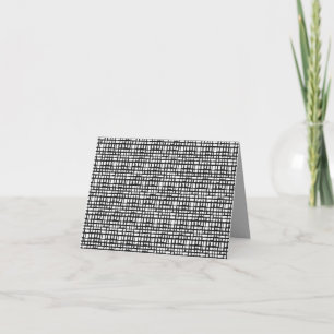 Abstract Optical Grid Note Card