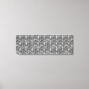 Abstract Optical Grid Wrapped Canvas Print