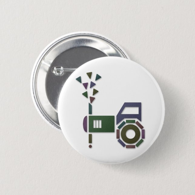 Abstract-or -  2 inch round button (Front & Back)