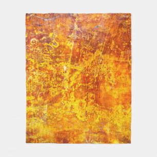 Abstract orange background texture concrete wall, fleece blanket