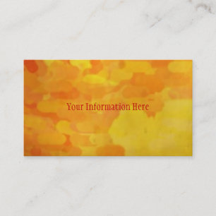 Abstract Orange Business Card