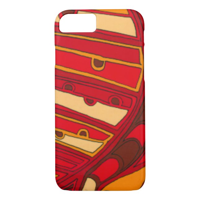 Abstract Orange Panels Case-Mate iPhone Case (Back)