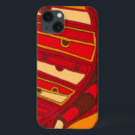 Abstract Orange Panels iPhone 13 Case<br><div class="desc">A surrealist dream,  these brightly coloured abstract orange panels look like melted wax flowing through a canvas. A Jennifer Goldberger creation,  this work is amazing in its imaginative use of colour and lines. Order yours today!</div>
