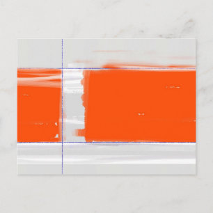 Abstract Orange Postcard