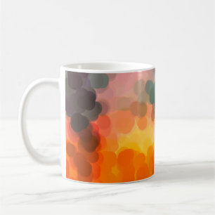 Abstract orange watercolor background. Illustratio Coffee Mug