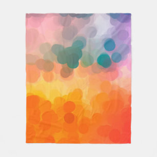 Abstract orange watercolor background. Illustratio Fleece Blanket