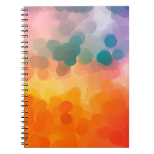 Abstract orange watercolor background. Illustratio Notebook