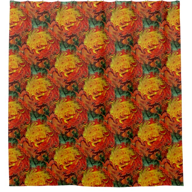 Abstract Orange Yellow Green Pattern  (Front)