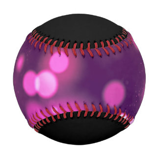 Abstract Orbs Pink/Purple Whimsical Design basebal Baseball